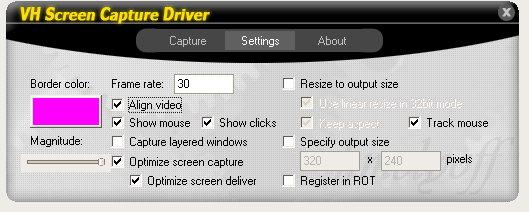 Configure the capture device Configure the capture device